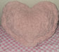 Dusty Rose Heart Pillow - Reversible