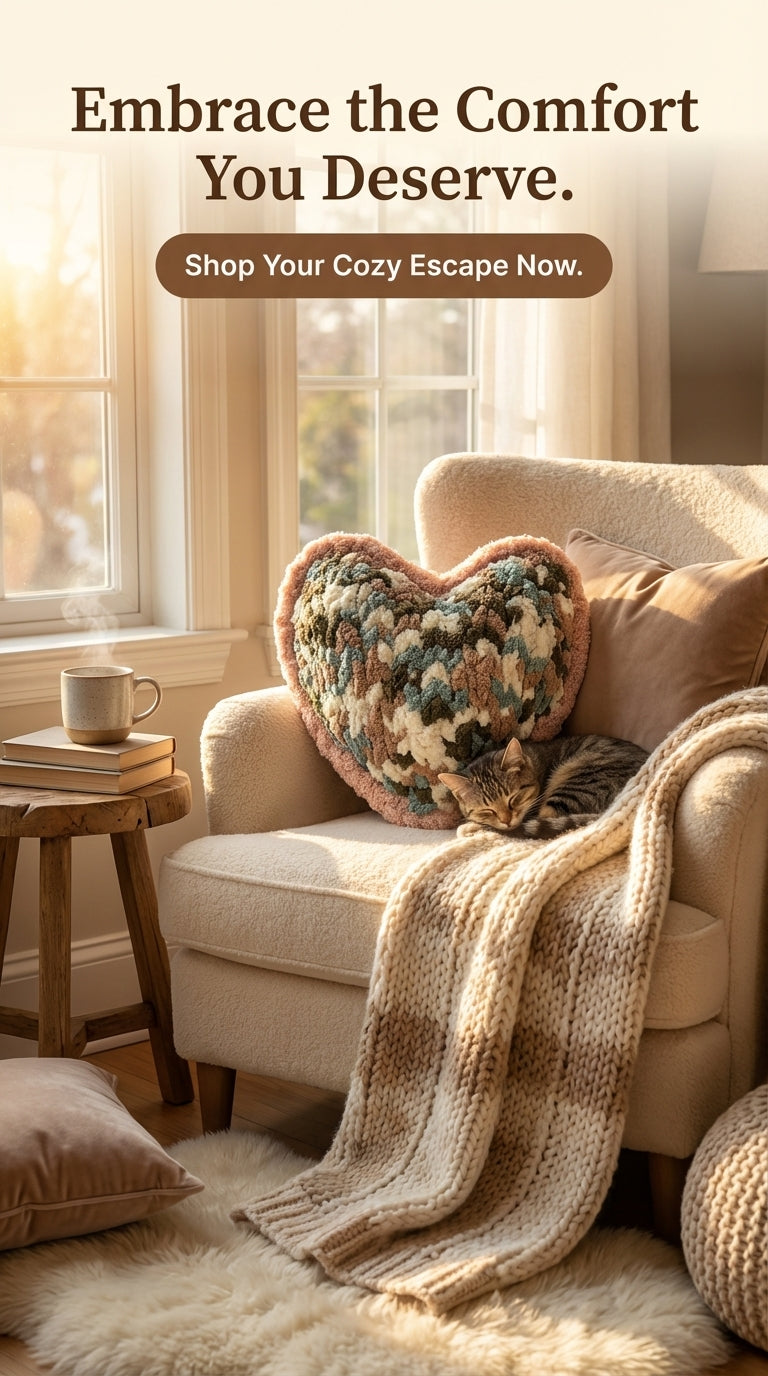 Blush Sparkle Heart Pillow Reversible
